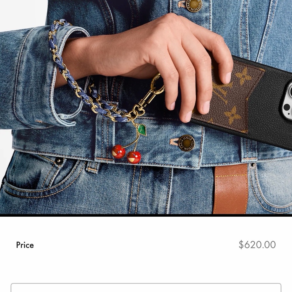 Louis Vuitton:  LV x TM Denim Cerise phone holder - Picture 11 of 11